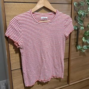 Madewell Cute Red Striped T-Shirt